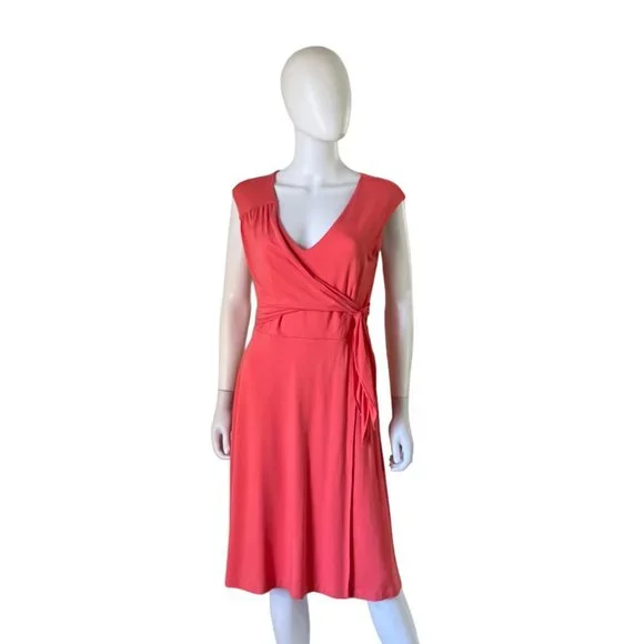 Ann Taylor | Dresses | Ann Taylor Semi Wrap Jersey Dress Coral Size Medium | Poshmark Ann Taylor | Dresses | Ann Taylor Semi Wrap Jersey Dress Coral Size Medium | Poshmark